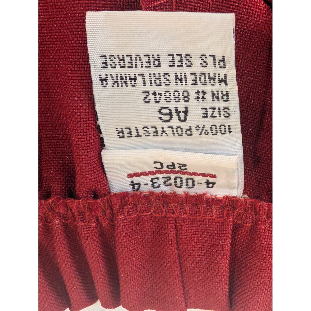 Burgundy Pant Suit Set Womens Size A6 Blazer Elastic Waist 2 Matching Skirts - Picture 8 of 15